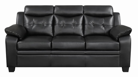 Finley Tufted Upholstered Sofa Black - 506551 - Luna Furniture