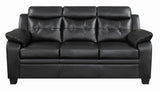 Finley Black Tufted Upholstered Sofa from Coaster - Luna Furniture