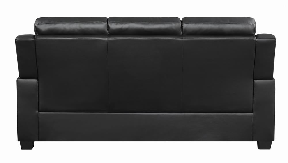 Finley Black Tufted Upholstered Sofa from Coaster - Luna Furniture