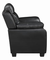 Finley Tufted Upholstered Sofa Black - 506551 - Luna Furniture