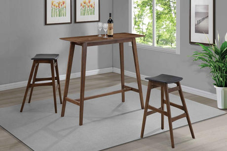 Finnick Rectangular Bar Table Walnut - 101436 - Luna Furniture
