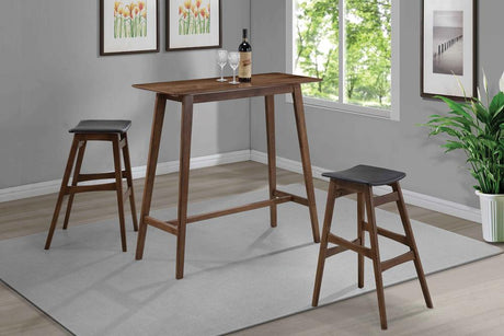 Finnick Walnut Rectangular Bar Table from Coaster - Luna Furniture