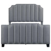 Fiona Upholstered Panel Bed Light Grey - 306029F - Luna Furniture