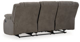First Base Gunmetal Reclining Sofa from Ashley - Luna Furniture
