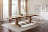 Florence Double Pedestal Dining Table Rustic Smoke - 180201 - Luna Furniture