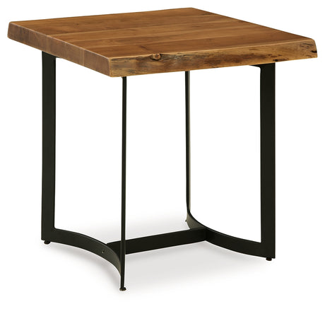 Fortmaine Brown/Black End Table - T872-3 - Luna Furniture
