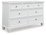 Fortman White Dresser from Ashley - Luna Furniture