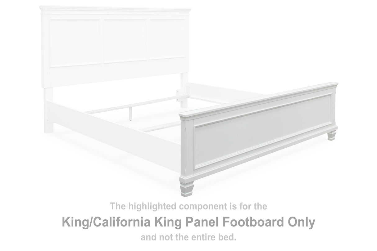 Fortman White King/California King Panel Footboard from Ashley Furniture - Luna Furniture