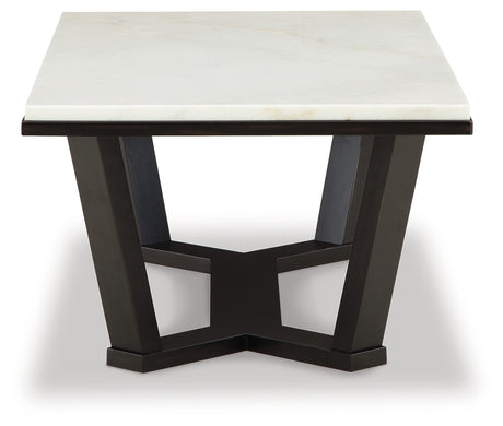 Fostead White/Espresso Coffee Table from Ashley - Luna Furniture