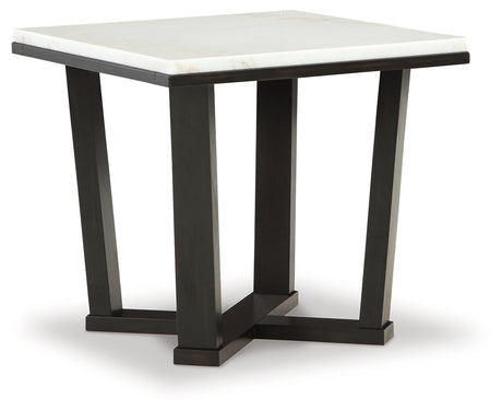 Fostead White/Espresso End Table - T770-2 - Luna Furniture