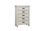 Franco Antique White 5-Drawer Chest from Coaster - Luna Furniture