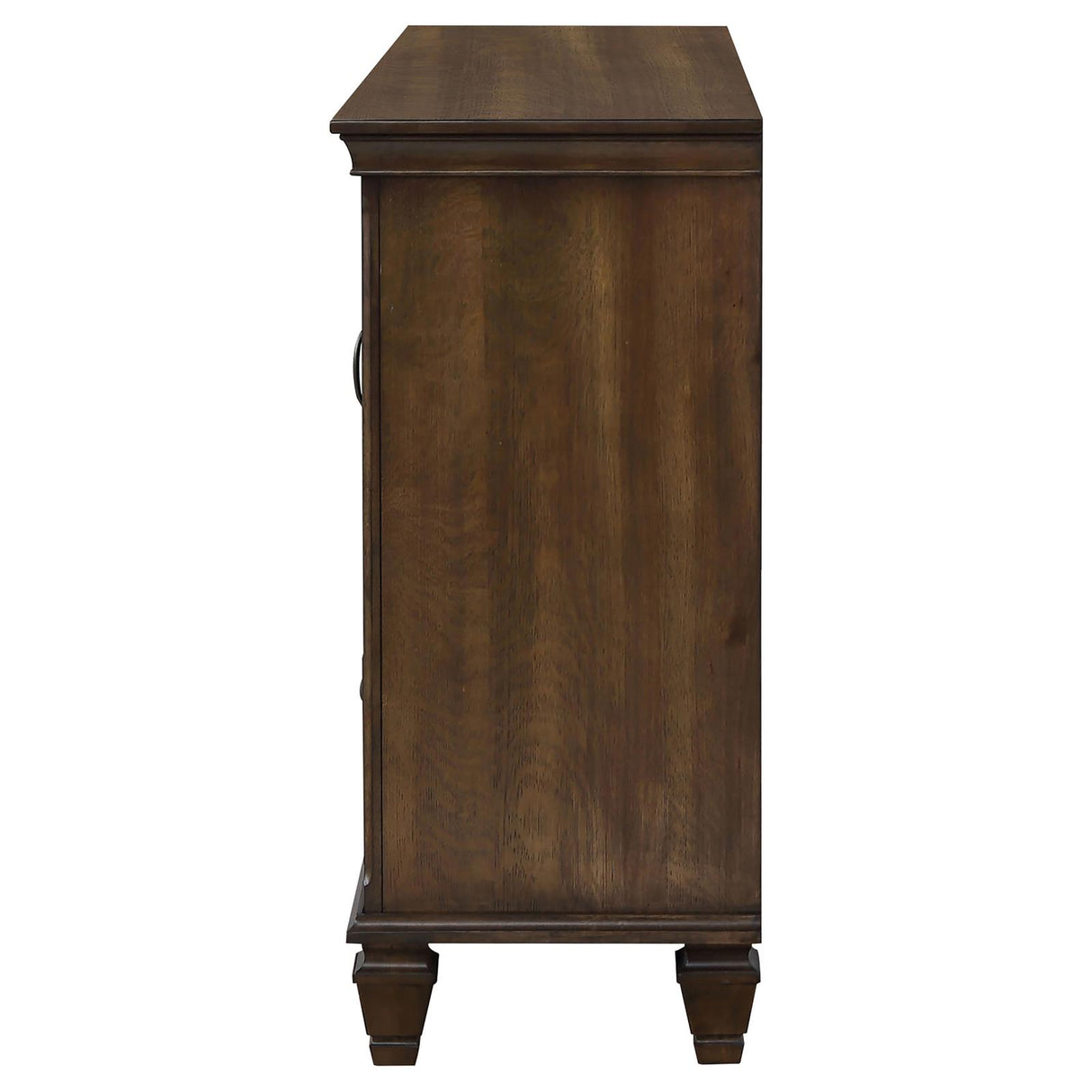 Franco 5-drawer Dresser with 2 Louvered Doors Burnished Oak - 200973 - Luna Furniture