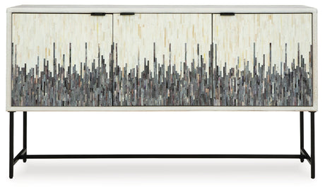 Freyton White/Gray Accent Cabinet from Ashley - Luna Furniture