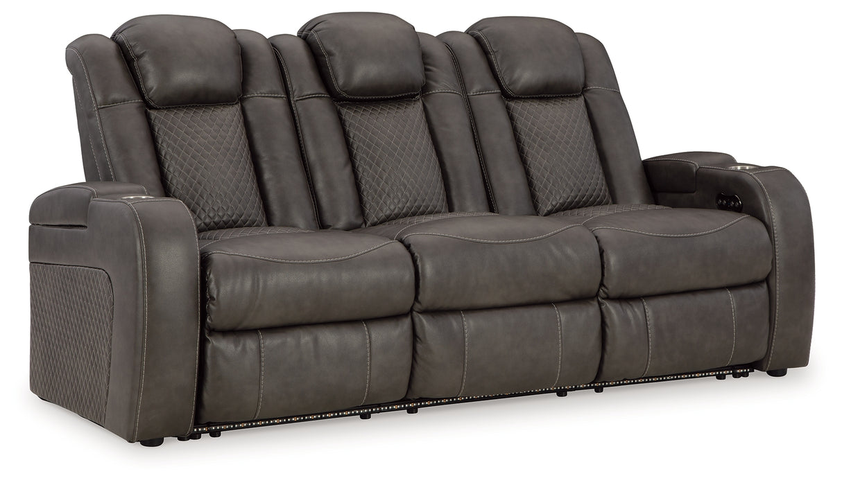 Fyne-Dyme Shadow Power Reclining Sofa from Ashley - Luna Furniture