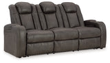 Fyne-Dyme Shadow Power Reclining Sofa from Ashley - Luna Furniture