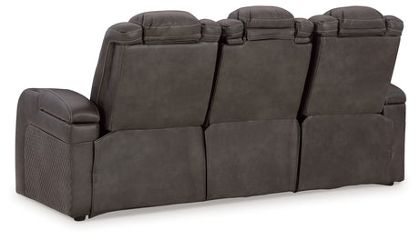 Fyne-Dyme Shadow Power Reclining Sofa from Ashley - Luna Furniture