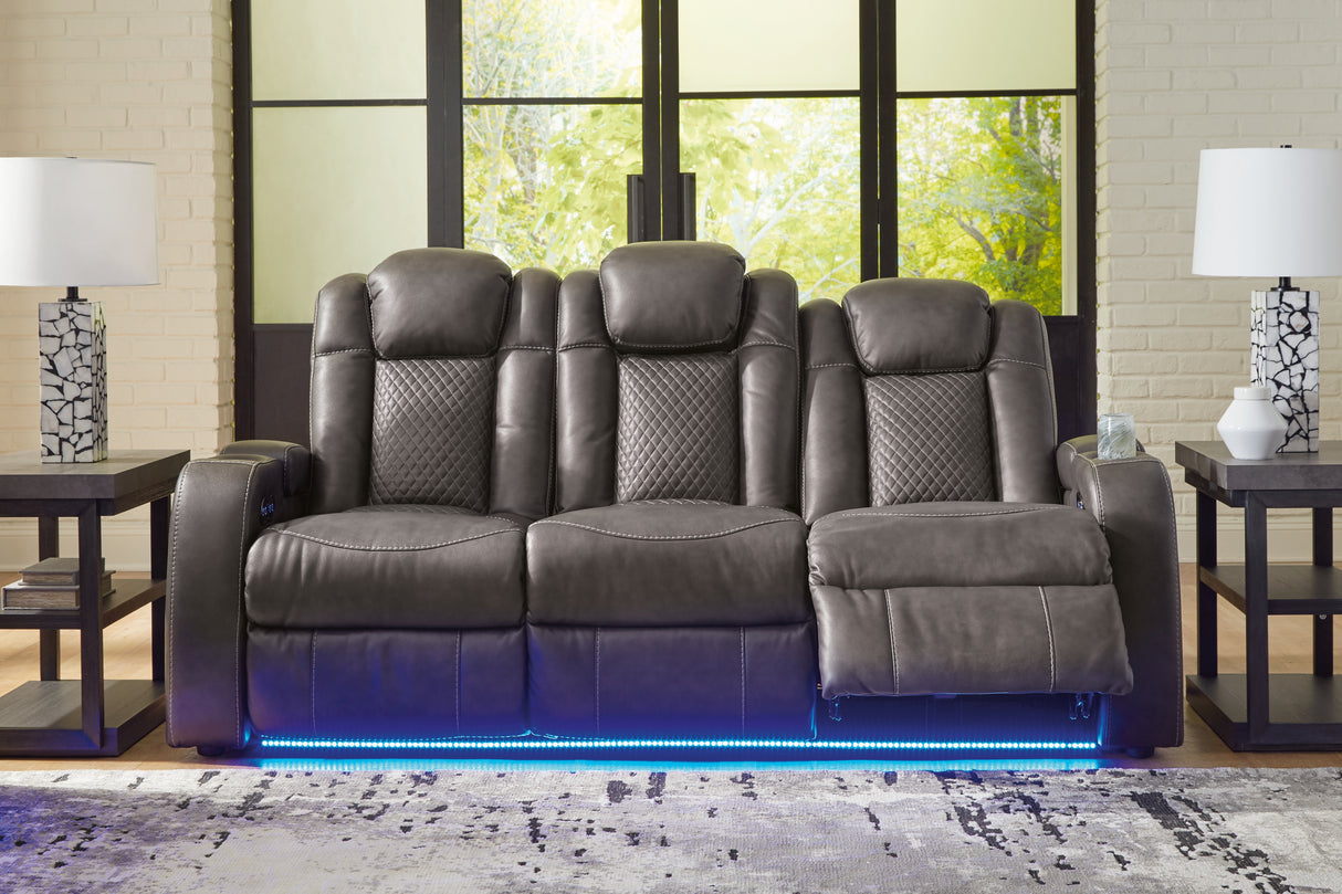 Fyne-Dyme Shadow Power Reclining Sofa from Ashley - Luna Furniture