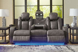 Fyne-Dyme Shadow Power Reclining Sofa from Ashley - Luna Furniture
