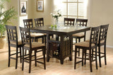 Gabriel Cappuccino 9-Piece Square Dining Set from Coaster - Luna Furniture