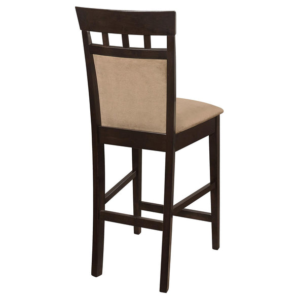 Gabriel Upholstered Counter Height Stools Cappuccino and Tan (Set of 2) - 100219 - Luna Furniture