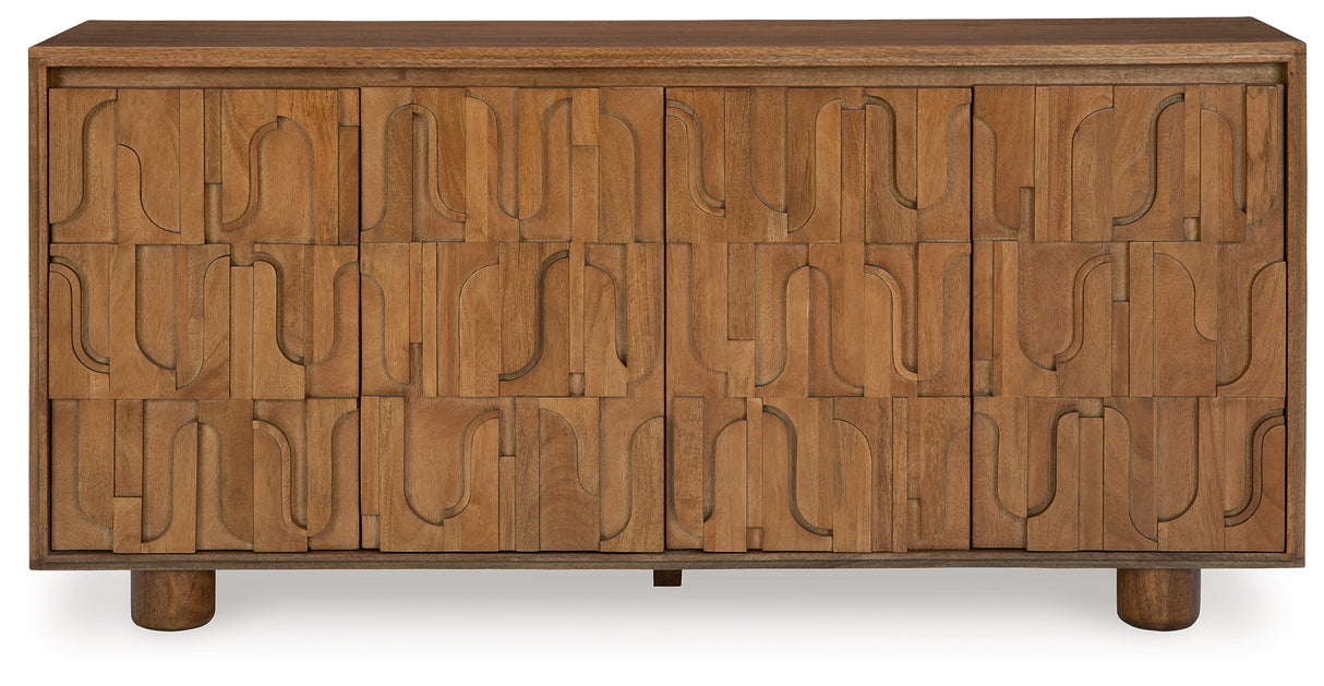 Gadburg Medium Brown Accent Cabinet - A4000583 - Luna Furniture