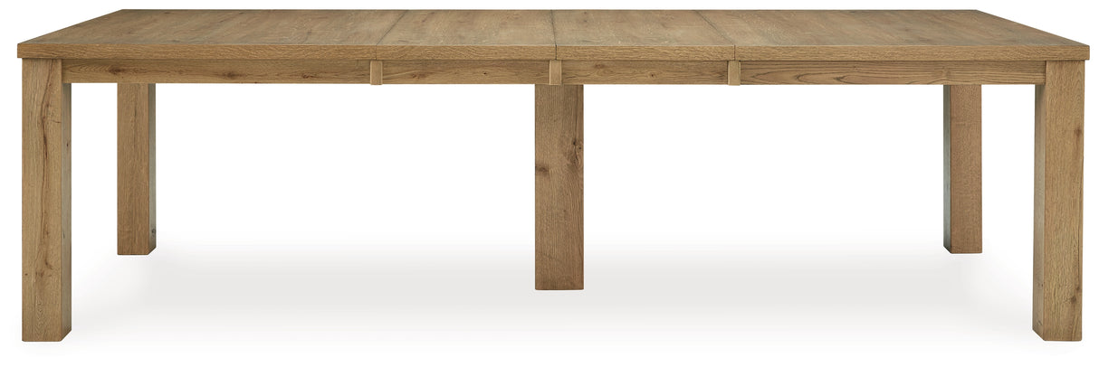 Galliden Light Brown Dining Extension Table - D841-35 - Luna Furniture