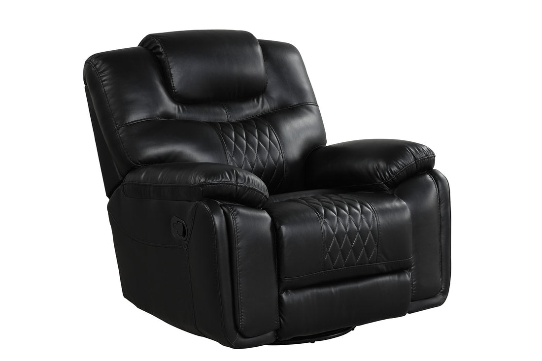 Galveston Black Reclining Living Room Set from Happy Homes - Luna Furniture