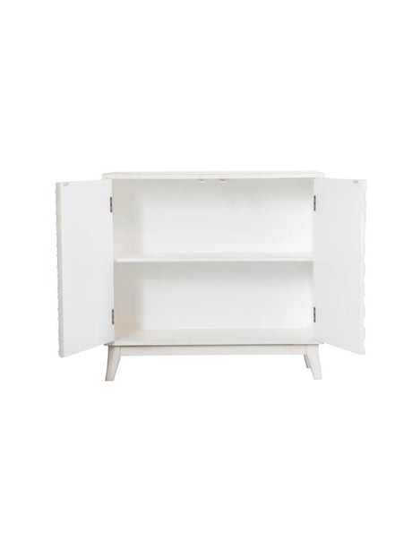 Gambon White Rectangular 2-Door Accent Cabinet from Coaster - Luna Furniture