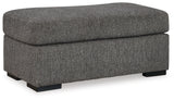 Gardiner Pewter Ottoman from Ashley - Luna Furniture