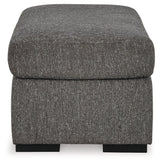 Gardiner Pewter Ottoman from Ashley - Luna Furniture