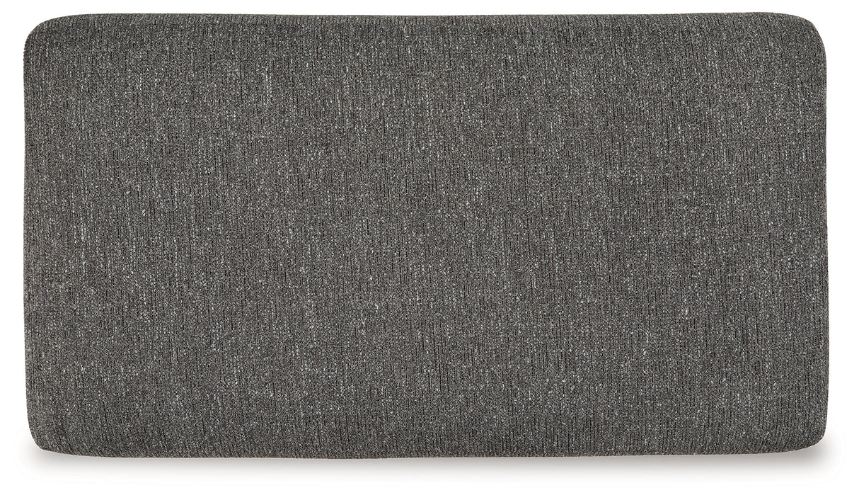 Gardiner Pewter Ottoman from Ashley - Luna Furniture