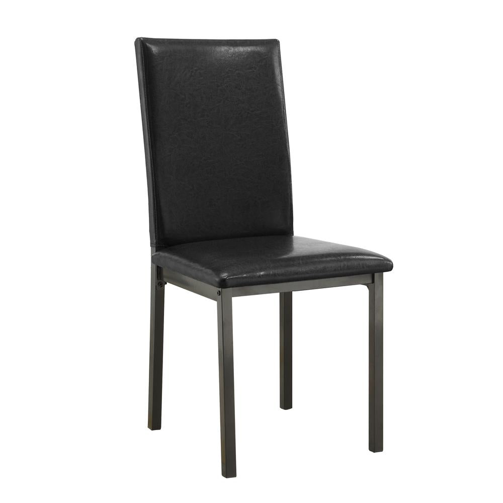 Garza Black Upholstered Dining Chairs, Set of 2 from Coaster - Luna Furniture