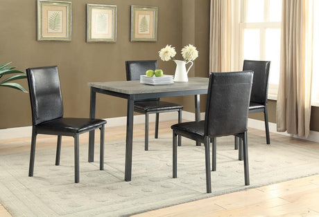 Garza Black Upholstered Dining Chairs, Set of 2 from Coaster - Luna Furniture