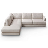 Glander Grey Linen LAF Sectional from Ashcroft Furniture - Luna Furniture