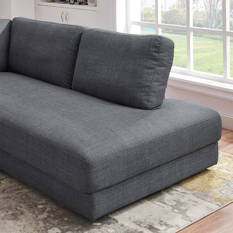 Glander Grey Linen RAF Sectional from Ashcroft Furniture - Luna Furniture