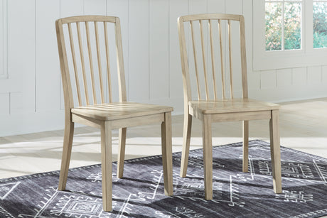 Gleanville Light Brown Dining Chair, Set of 2 - D511-01 - Luna Furniture