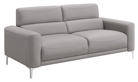 Glenmark 2-piece Track Arm Living Room Set Taupe - 509731-S2 - Luna Furniture