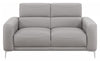 Glenmark Track Arm Upholstered Loveseat Taupe - 509732 - Luna Furniture