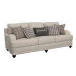 Glenn Cushion Back Sofa Light Grey - 511094 - Luna Furniture