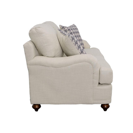Glenn Light Gray Recessed Arms Loveseat from Coaster - Luna Furniture