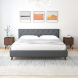 Graceville Dark Grey Platform Bed King from Midinmod - Luna Furniture