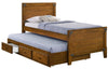 Granger Twin Captain's Bed with Trundle Rustic Honey - 461371T - Luna Furniture