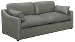 Grayson Sloped Arm Upholstered Sofa Grey - 506771 - Luna Furniture