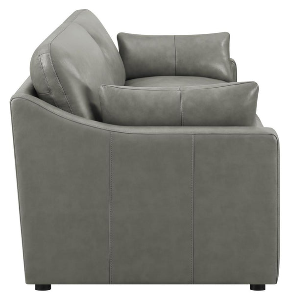 Grayson Sloped Arm Upholstered Sofa Grey - 506771 - Luna Furniture