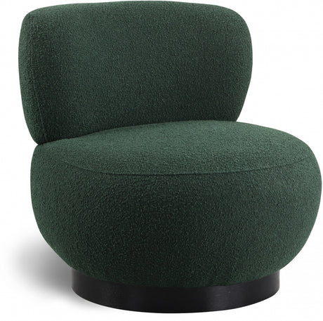 Green Calais Boucle Fabric Accent Chair - 557Green - Luna Furniture