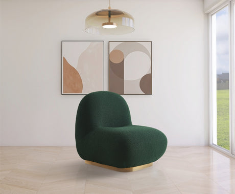 Green Liam Boucle Fabric Accent Chair - 531Green - Luna Furniture