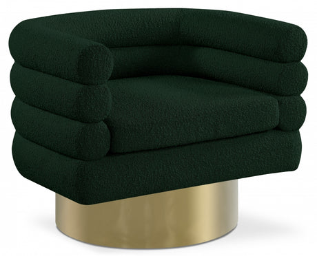 Green Tessa Boucle Fabric Accent Chair - 544Green - Luna Furniture