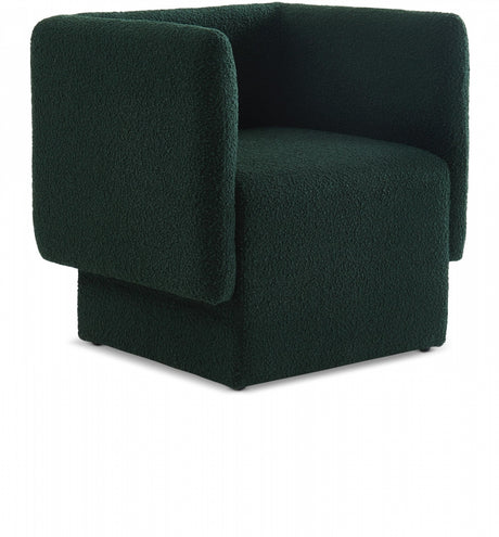 Green Vera Boucle Fabric Accent Chair - 575Green - Luna Furniture