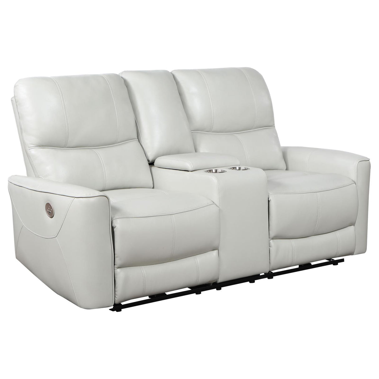 Greenfield Ivory 2-Piece Upholstered Power Reclining Sofa Set from Coaster - Luna Furniture