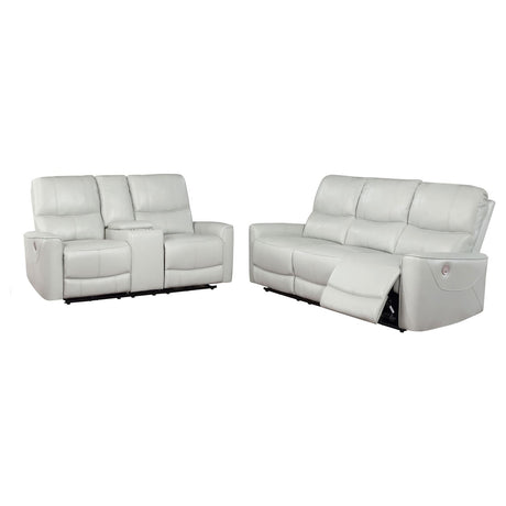 Greenfield Ivory Upholstered Power Reclining Living Room Set from Coaster - Luna Furniture